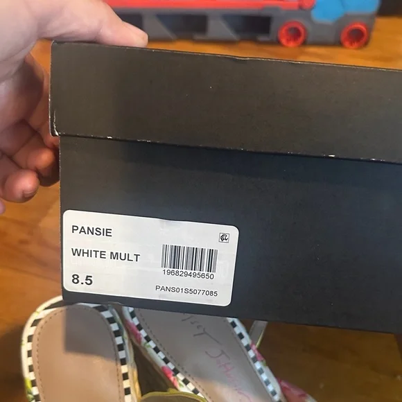 Betsey Johnson Floral Wedges - White and Pink - Picture 7 of 10